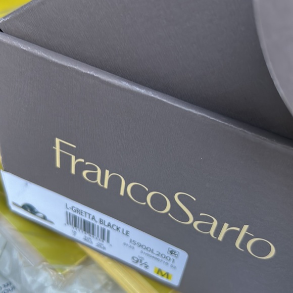 NWT Franco Sarto black Leather Sandals - Picture 5 of 5